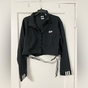 Brand new ! Black Adidas cropped lightweight jacket